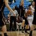 Lincoln sophomore Devin Haygood makes contact with a Dexter defender on Tuesday, Jan. 29. Daniel Brenner I AnnArbor.com